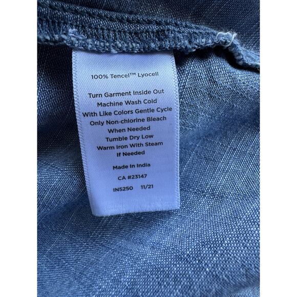 6 for $20 talbots chambray shirt L - Picture 5 of 5